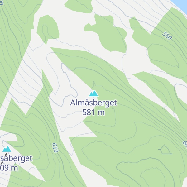 Map of Almåsberget