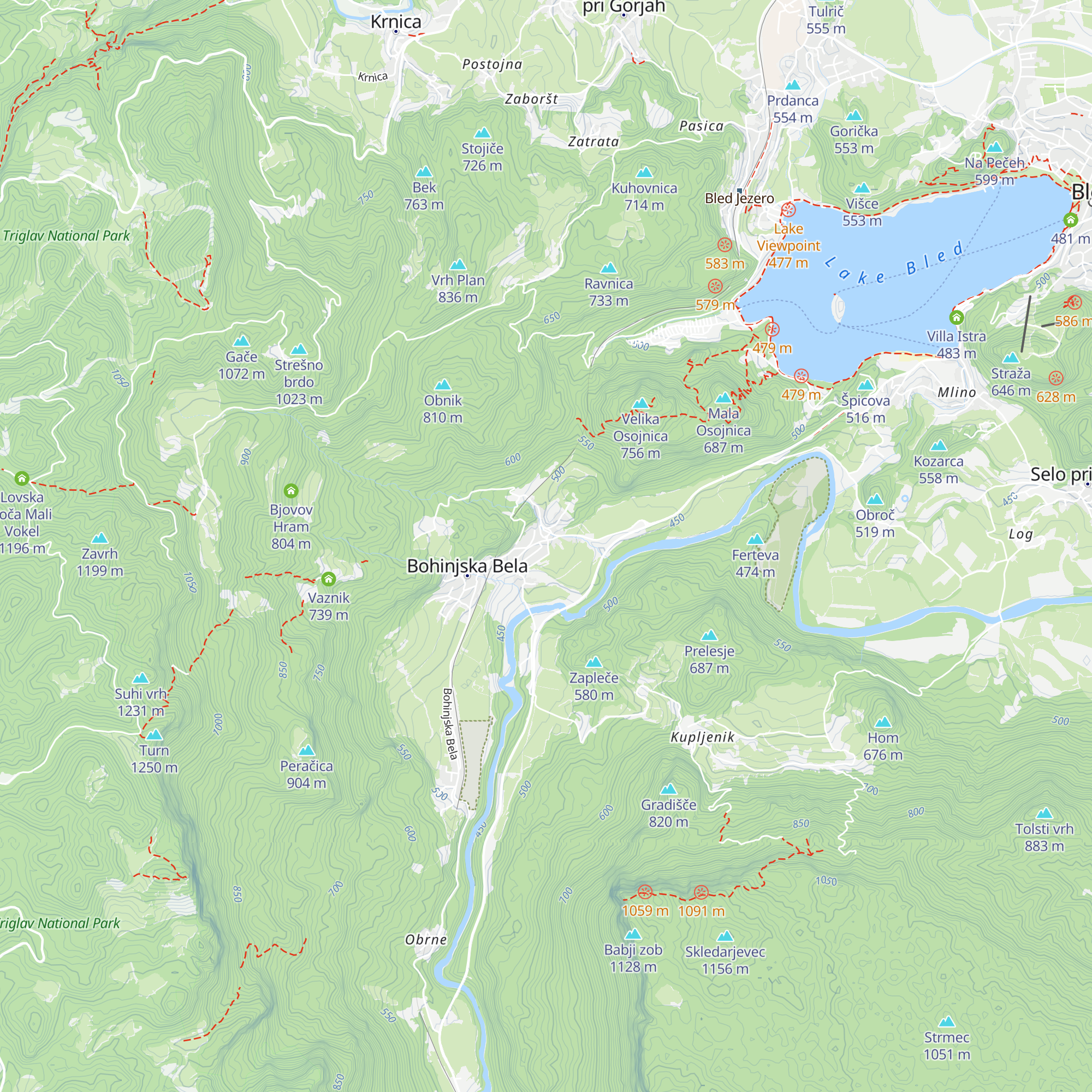 Informacijski center map