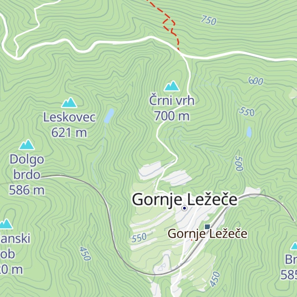 Map of Hrib