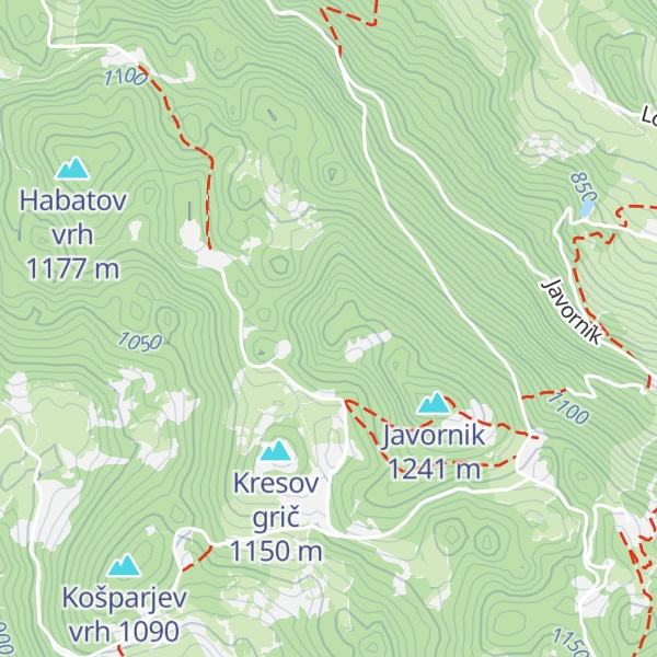 Map of Okroglica