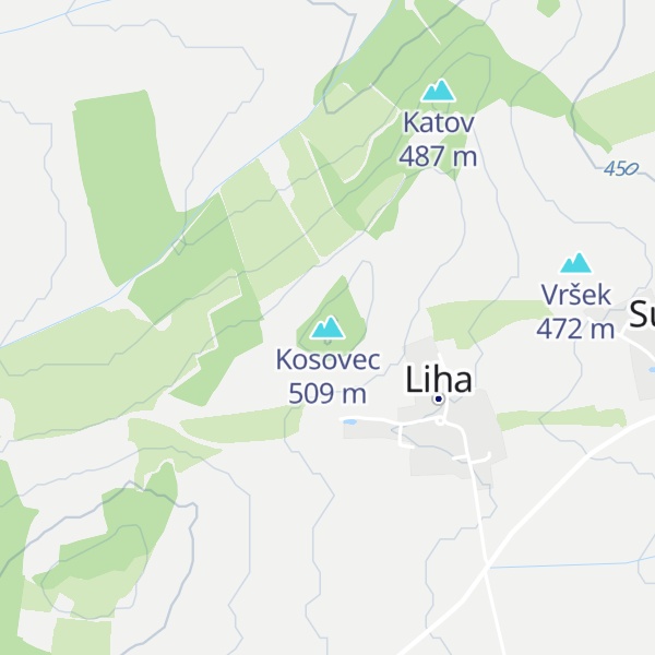 Map of Kosovec