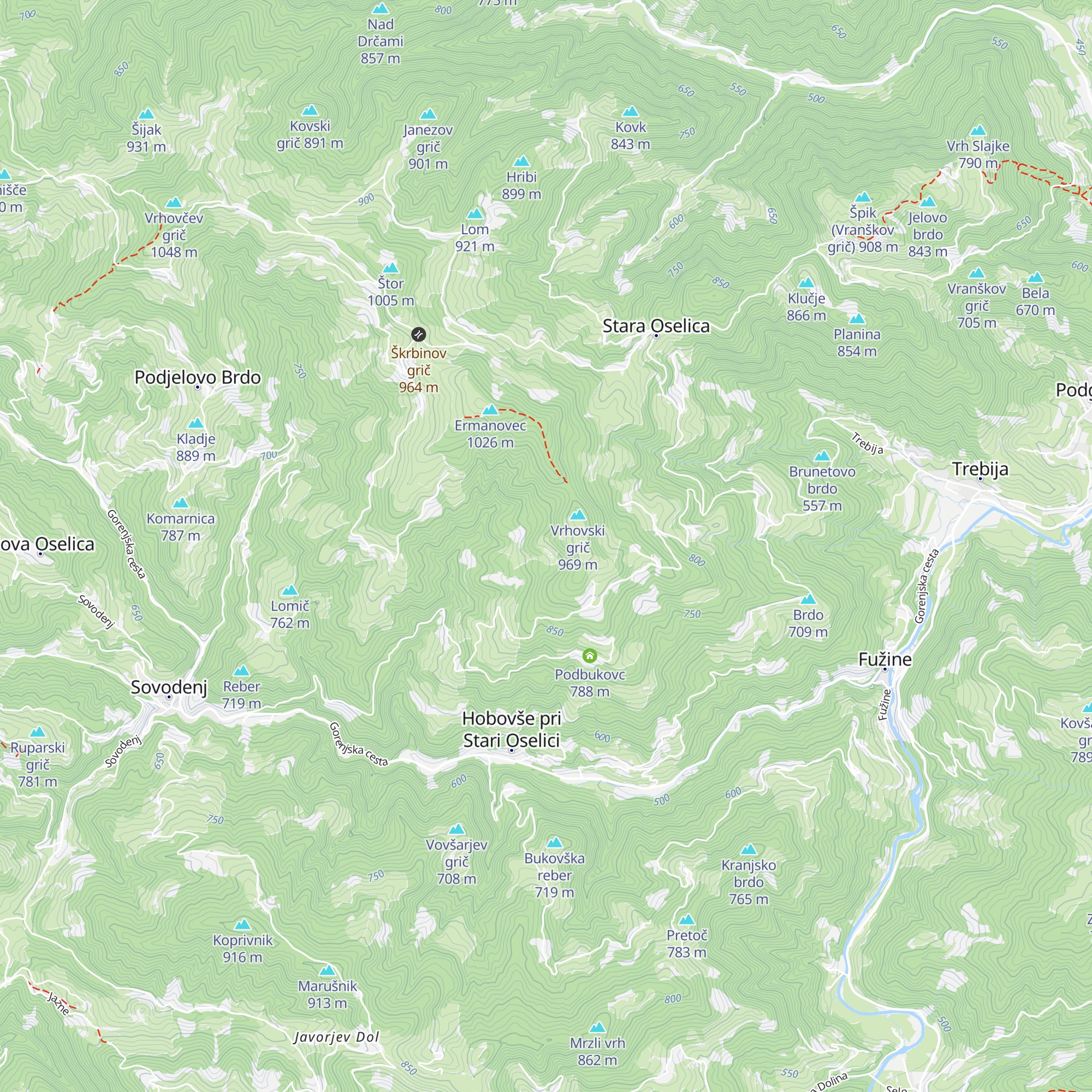 Stara Oselica 15 map