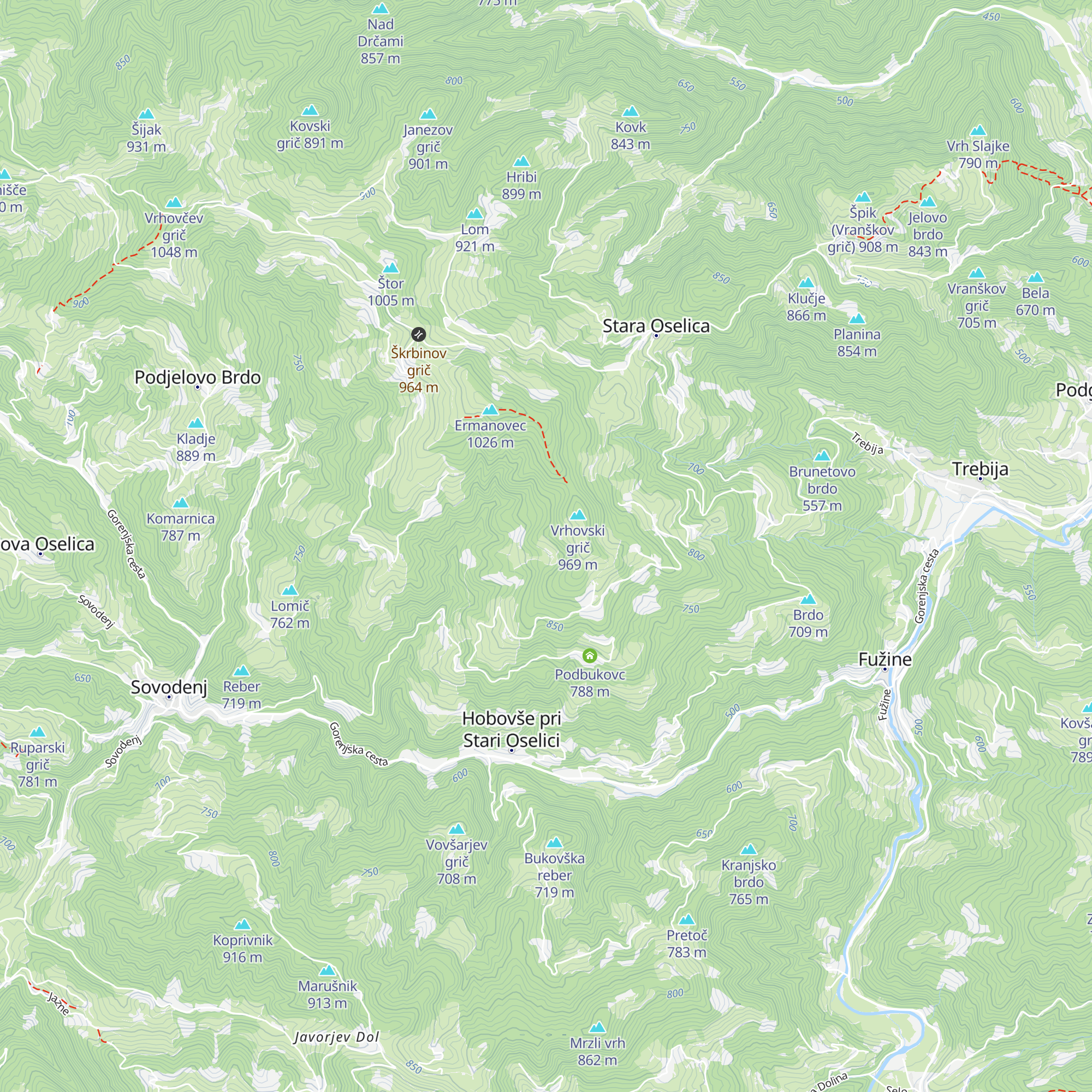Stara Oselica 15 map