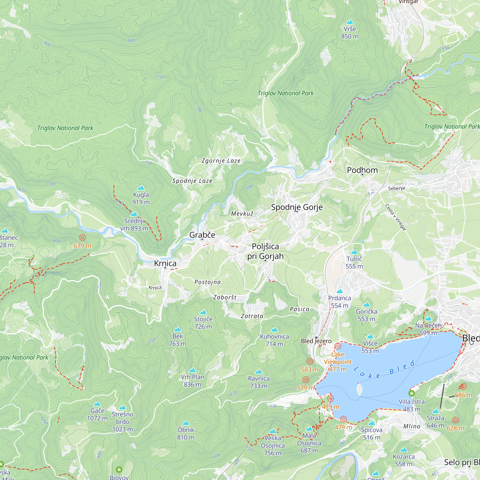 Turistično društvo Gorje map