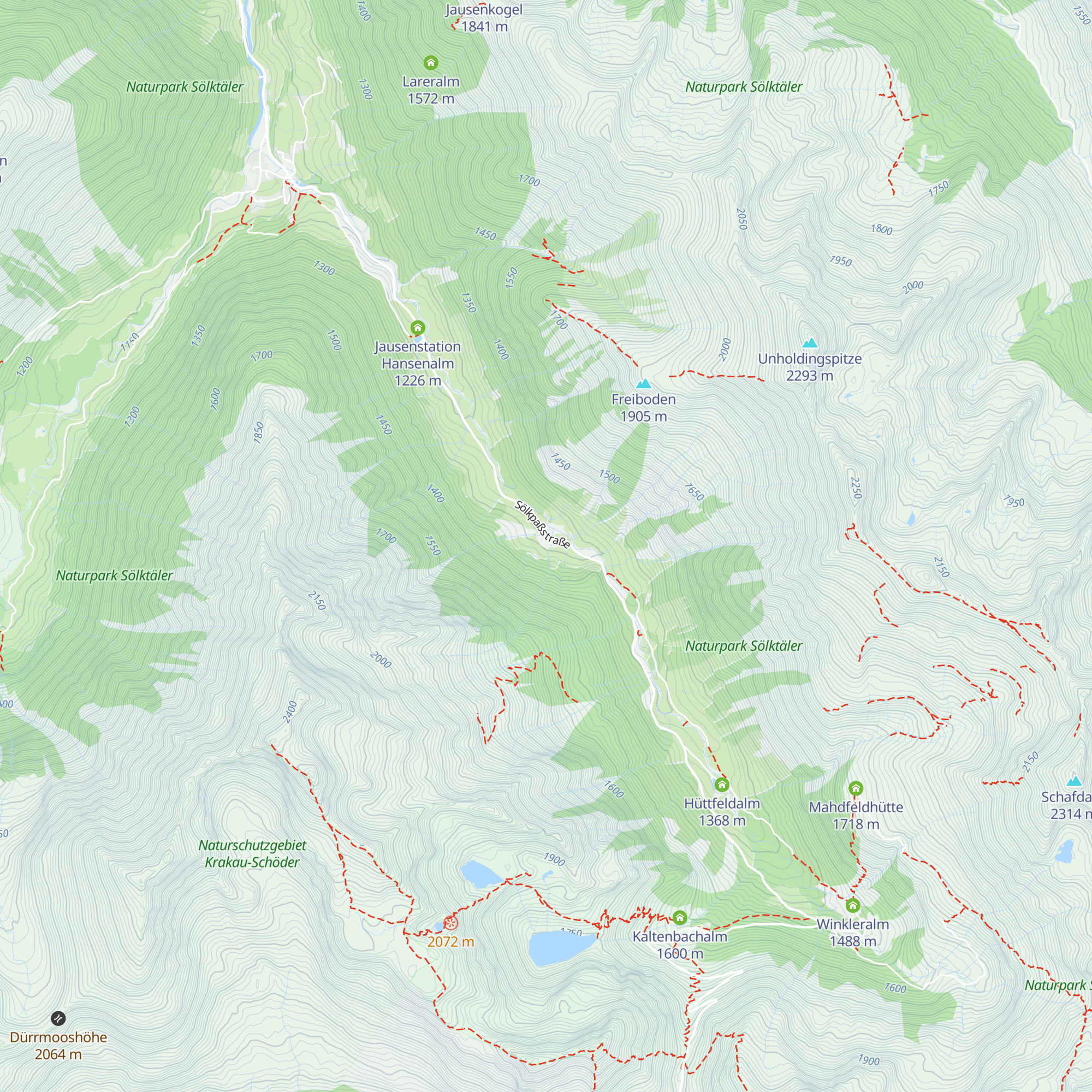 Mautneralm map
