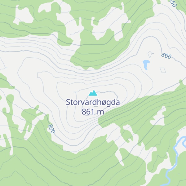 Map of Storvardhøgda