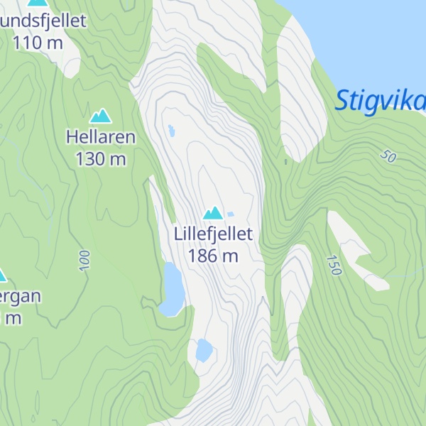 Map of Lillefjellet