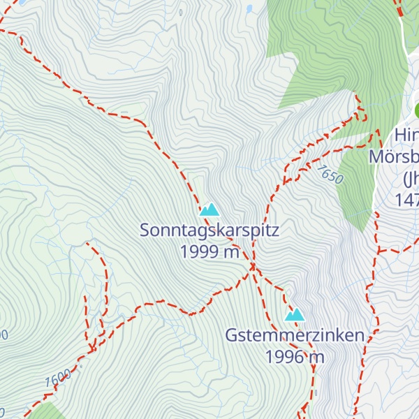Map of Sonntagskarspitz
