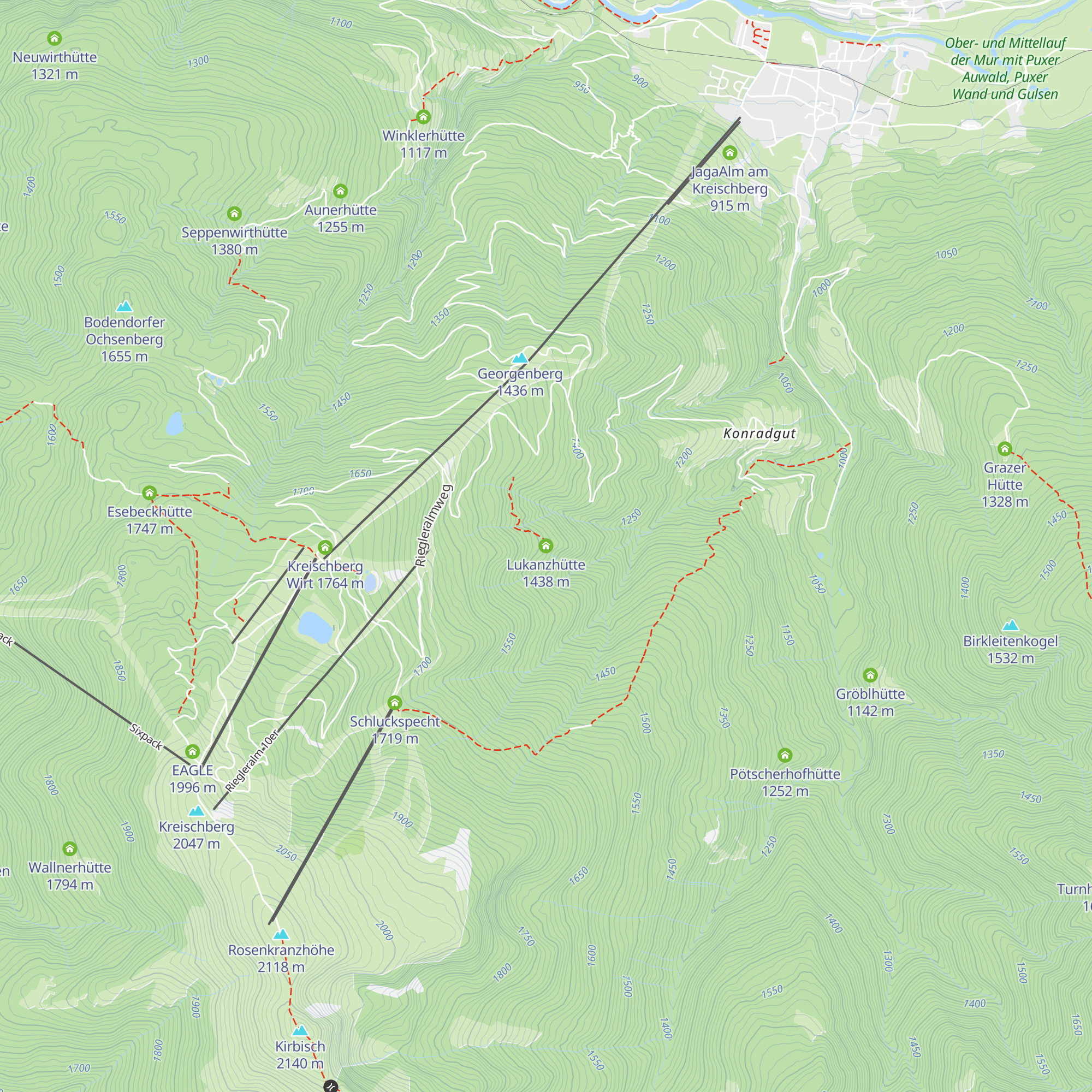 Lukanzhütte map