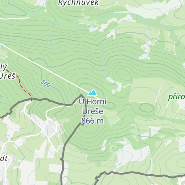 Map of U Horní Ureše