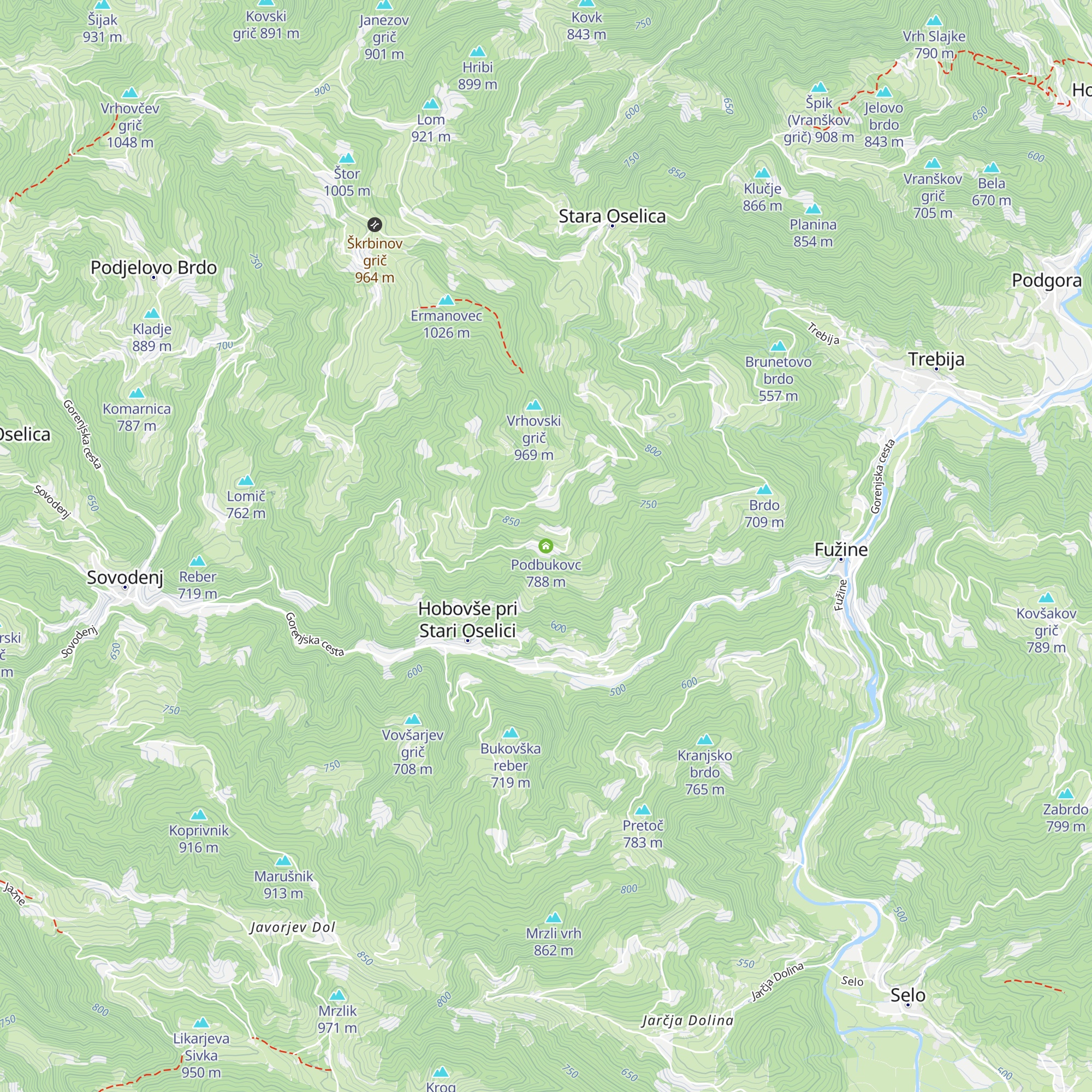 Podbukovc map