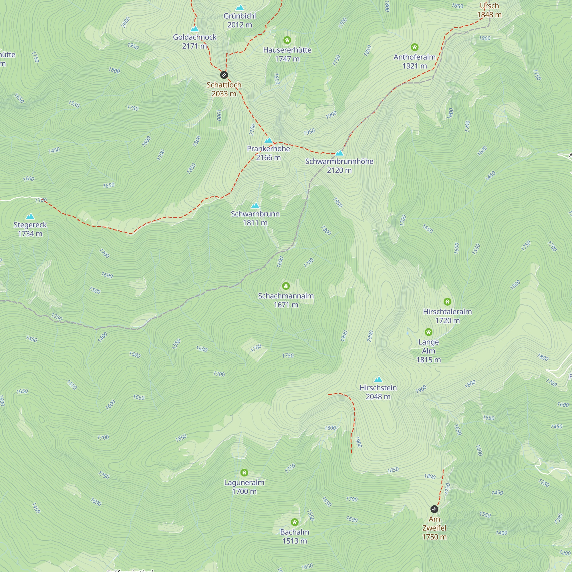 Schachmannalm map