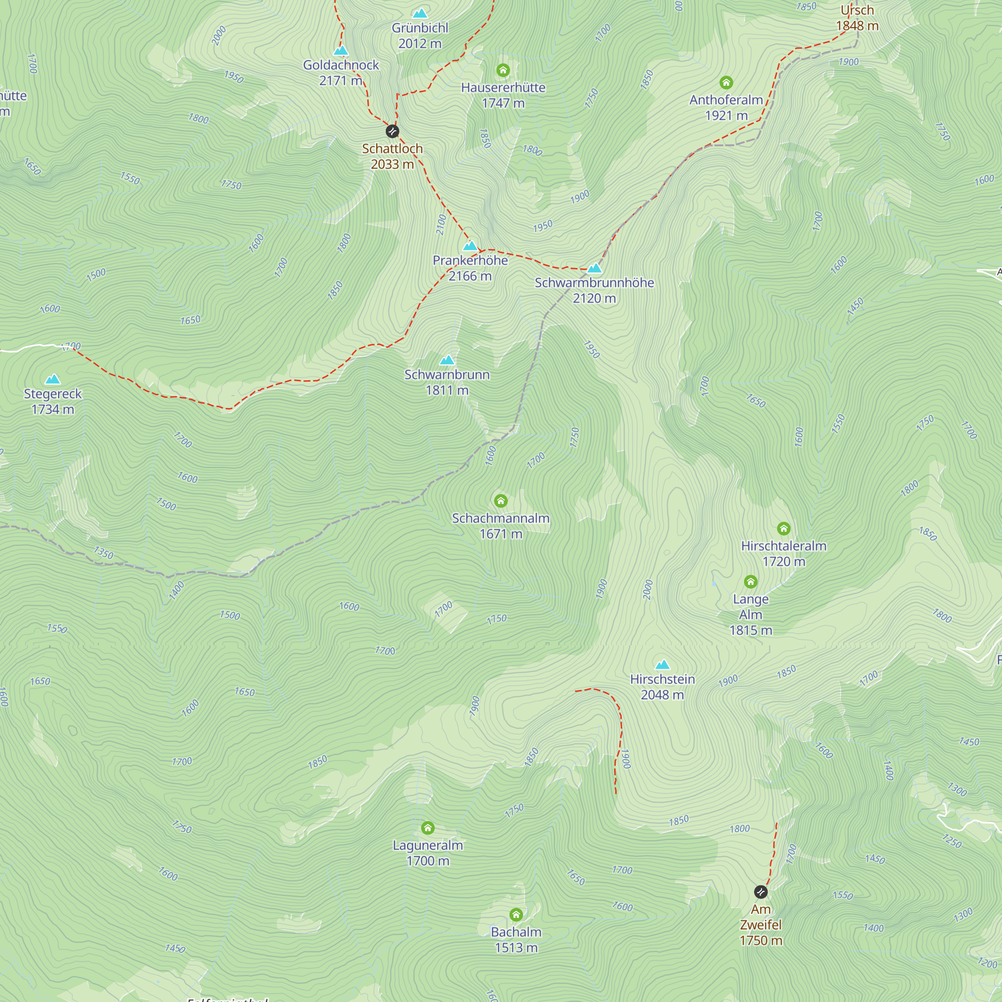 Schachmannalm map