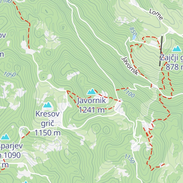 Map of Javornik