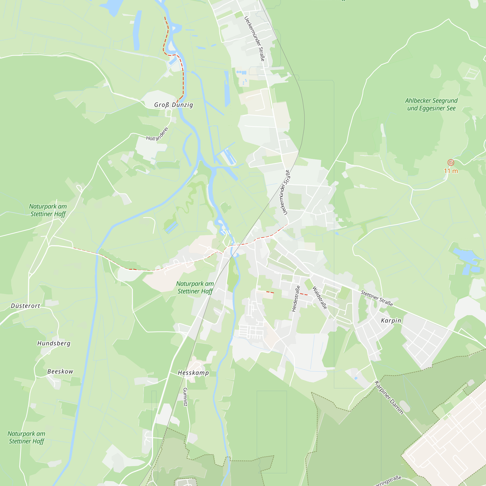 Nature Park "Am Stettiner Haff" Visitor Information Centre map