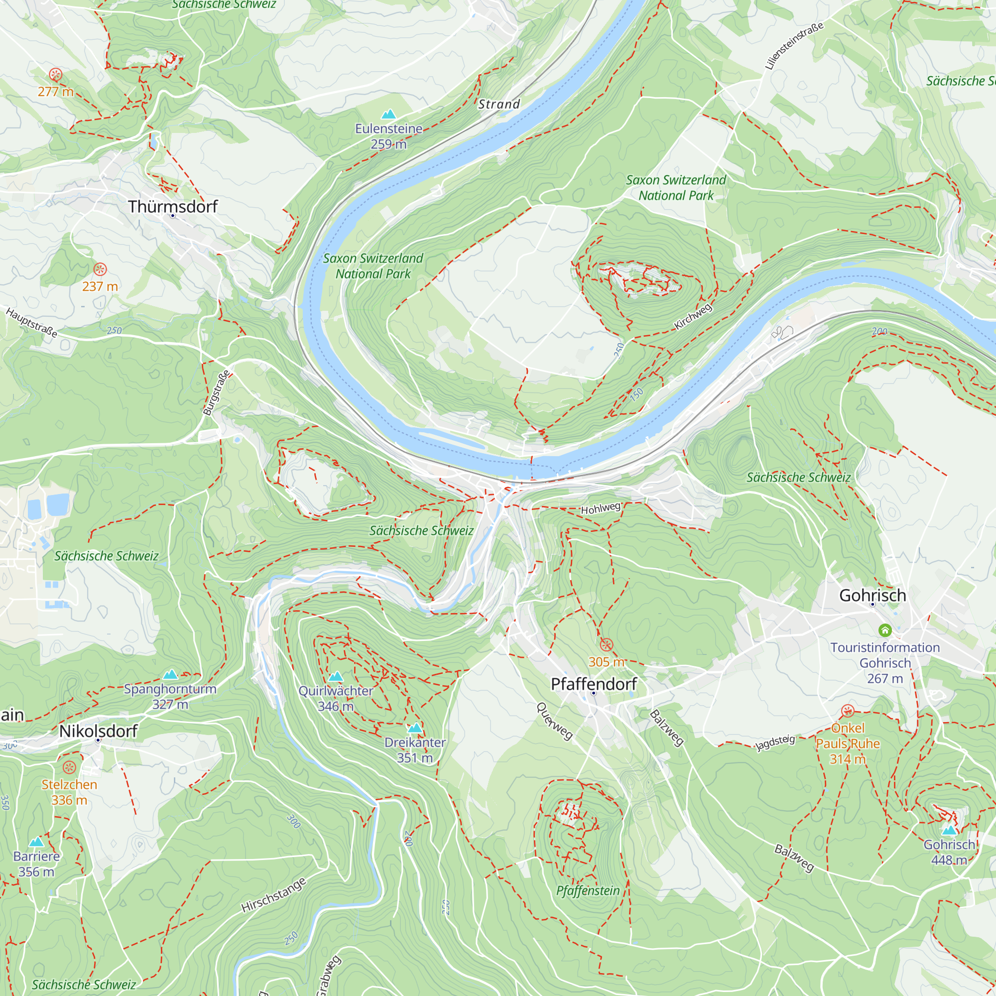Tourist-Information im Treff-Punkt Königstein map