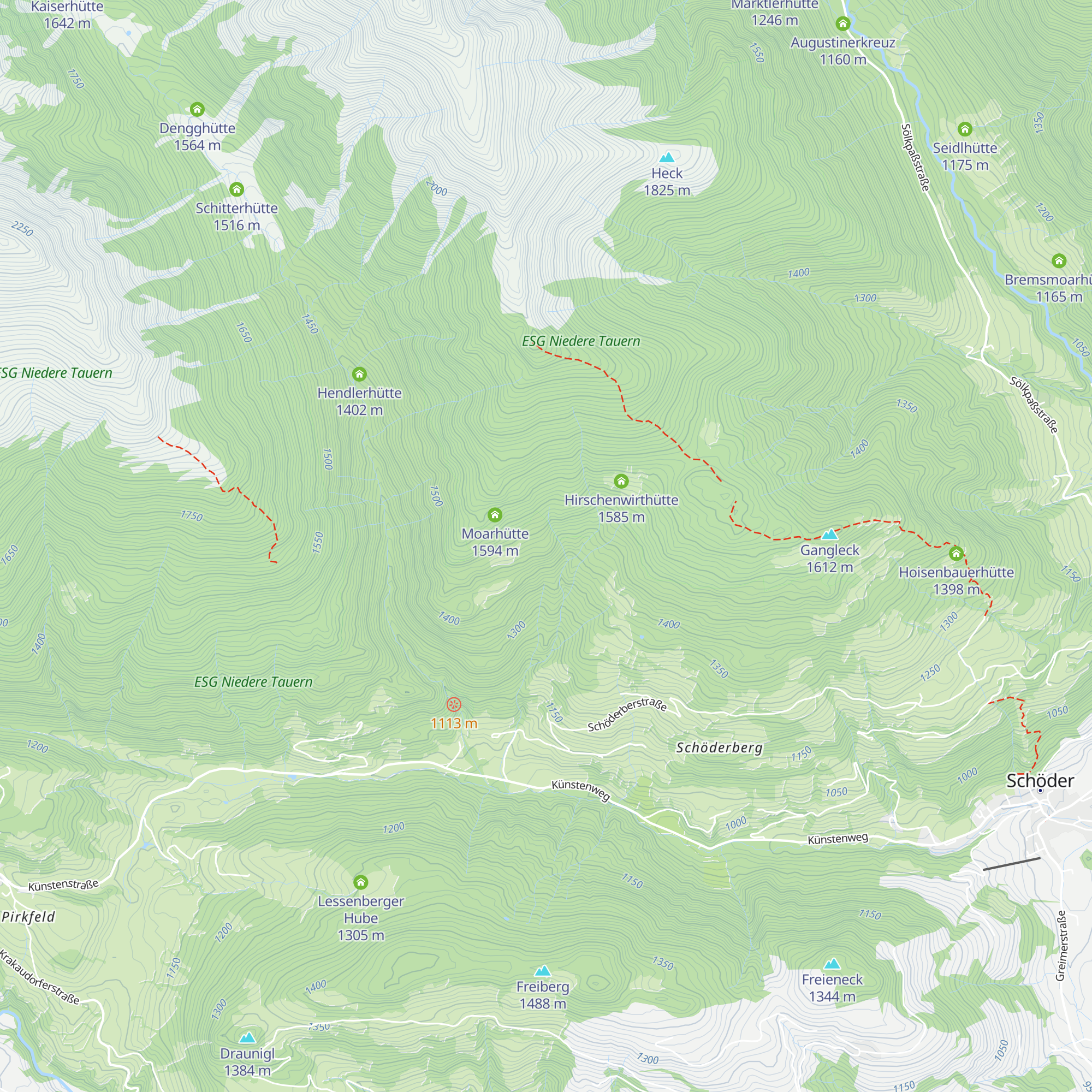 Prodlhütte map