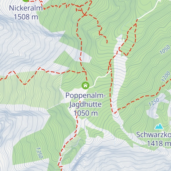 Map of Poppenalm-Jagdhütte