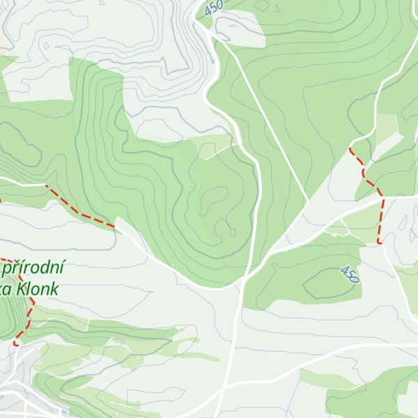 Map of Újezdce [Suchomasty]