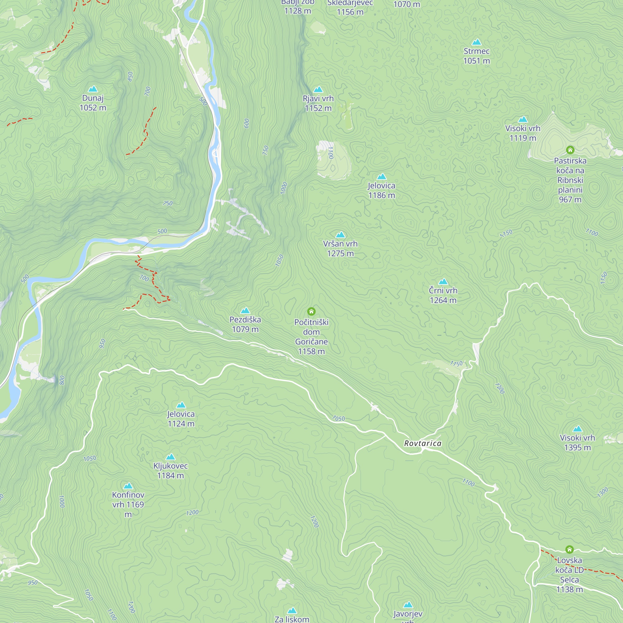 Počitniški dom Goričane map