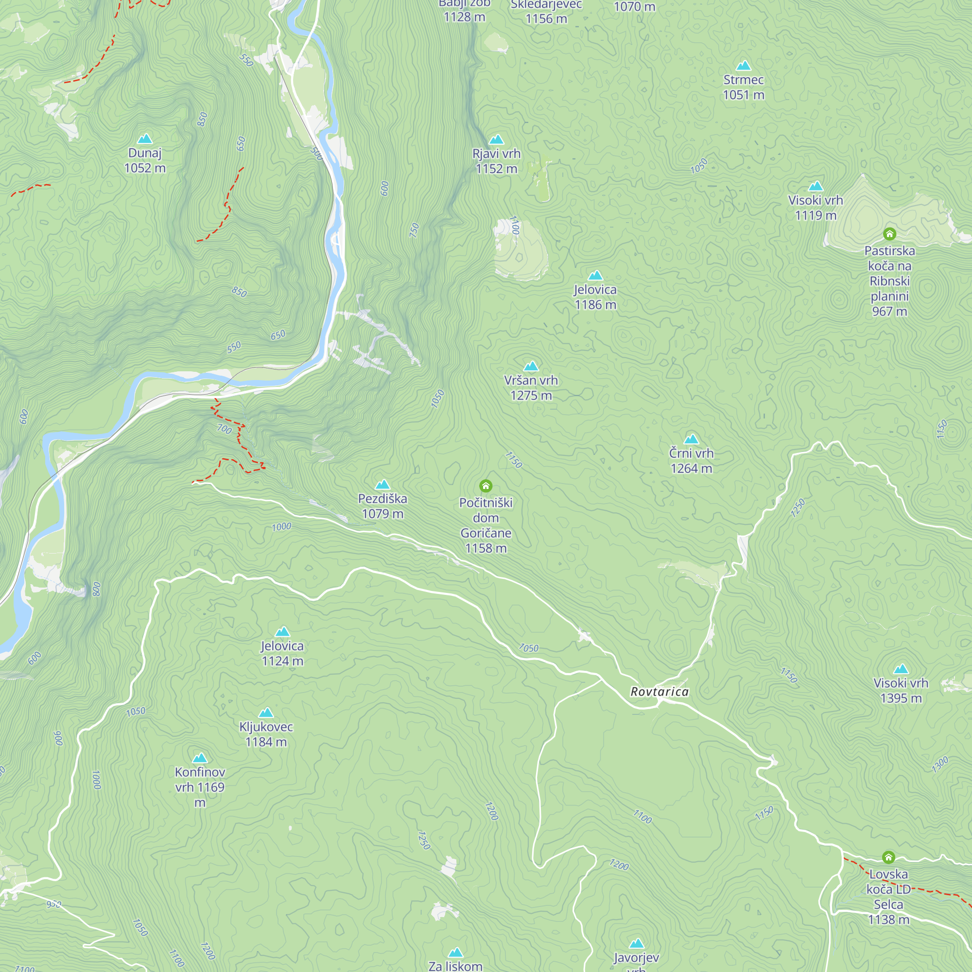 Počitniški dom Goričane map