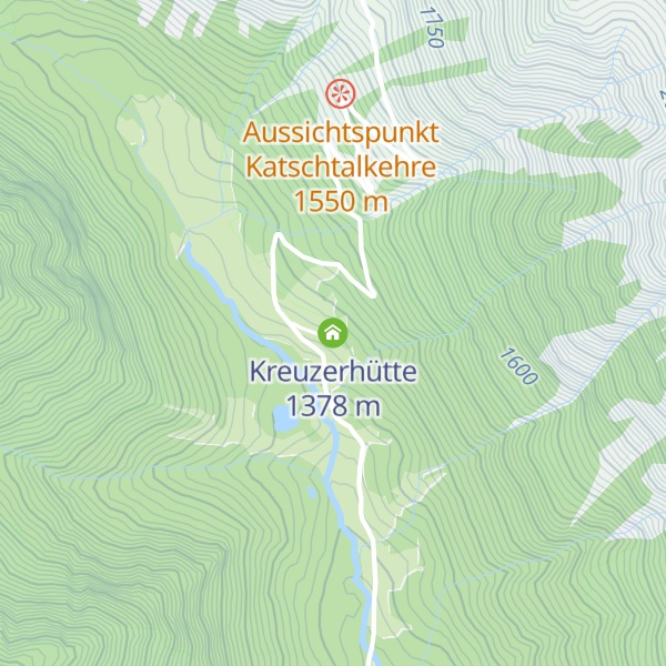Map of Kreuzerhütte