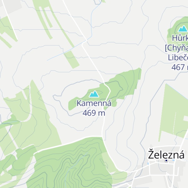 Map of Kamenná