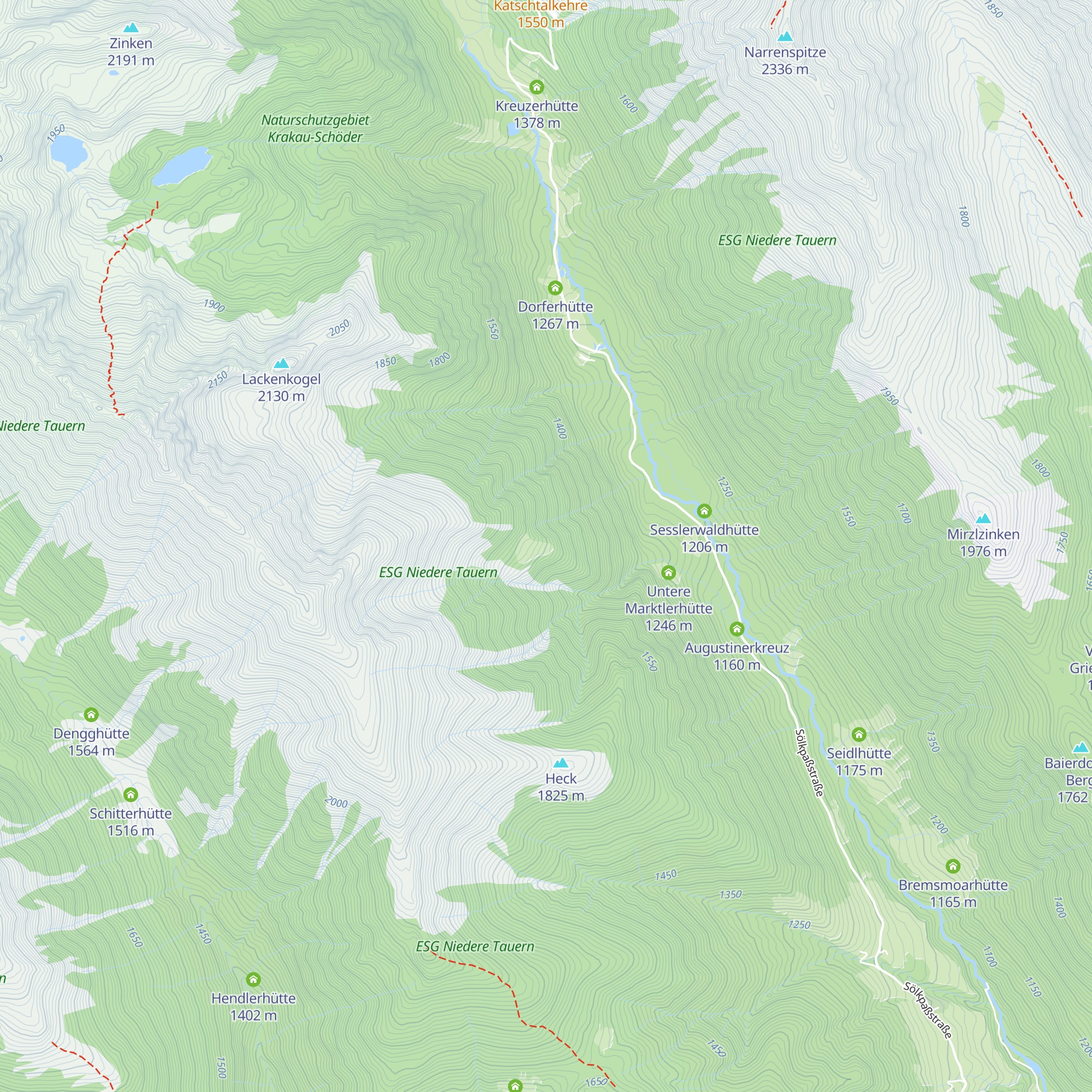 Obere Marktlerhütte map