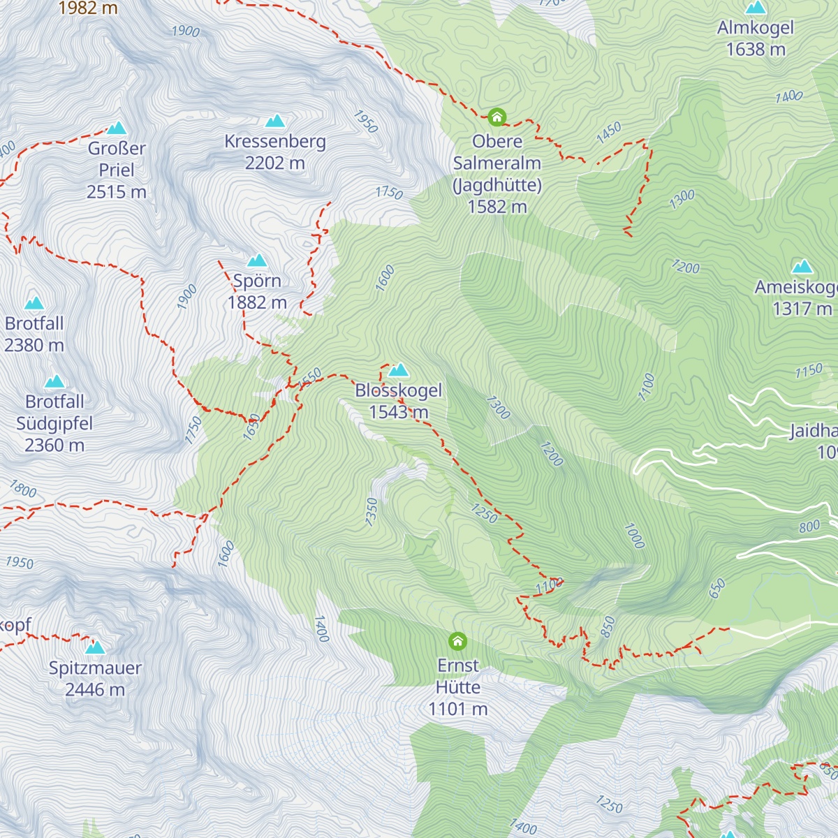 Prielschutzhaus map