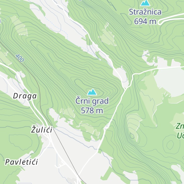 Map of Črni grad
