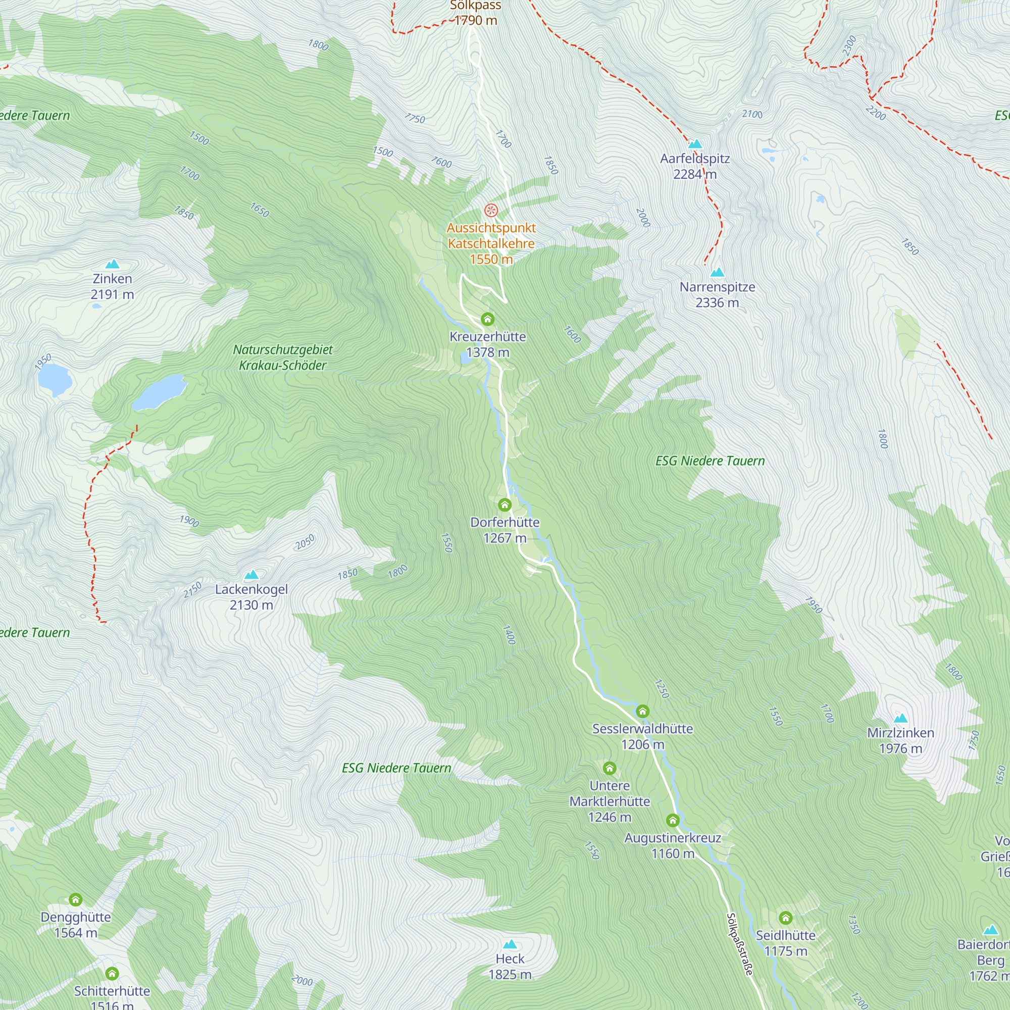 Dorferhütte map