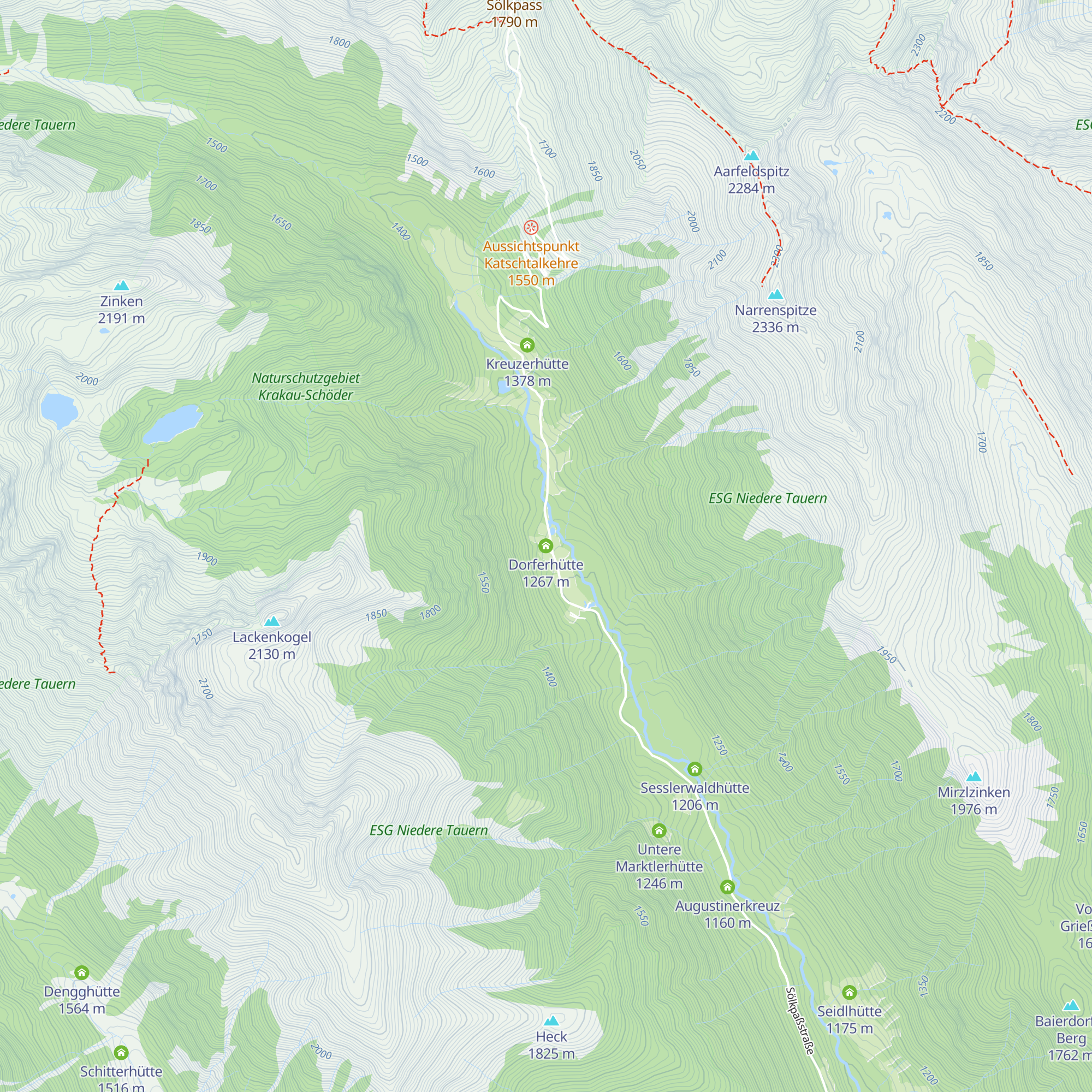 Dorferhütte map