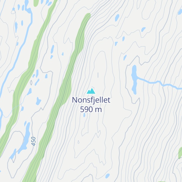 Map of Nonsfjellet