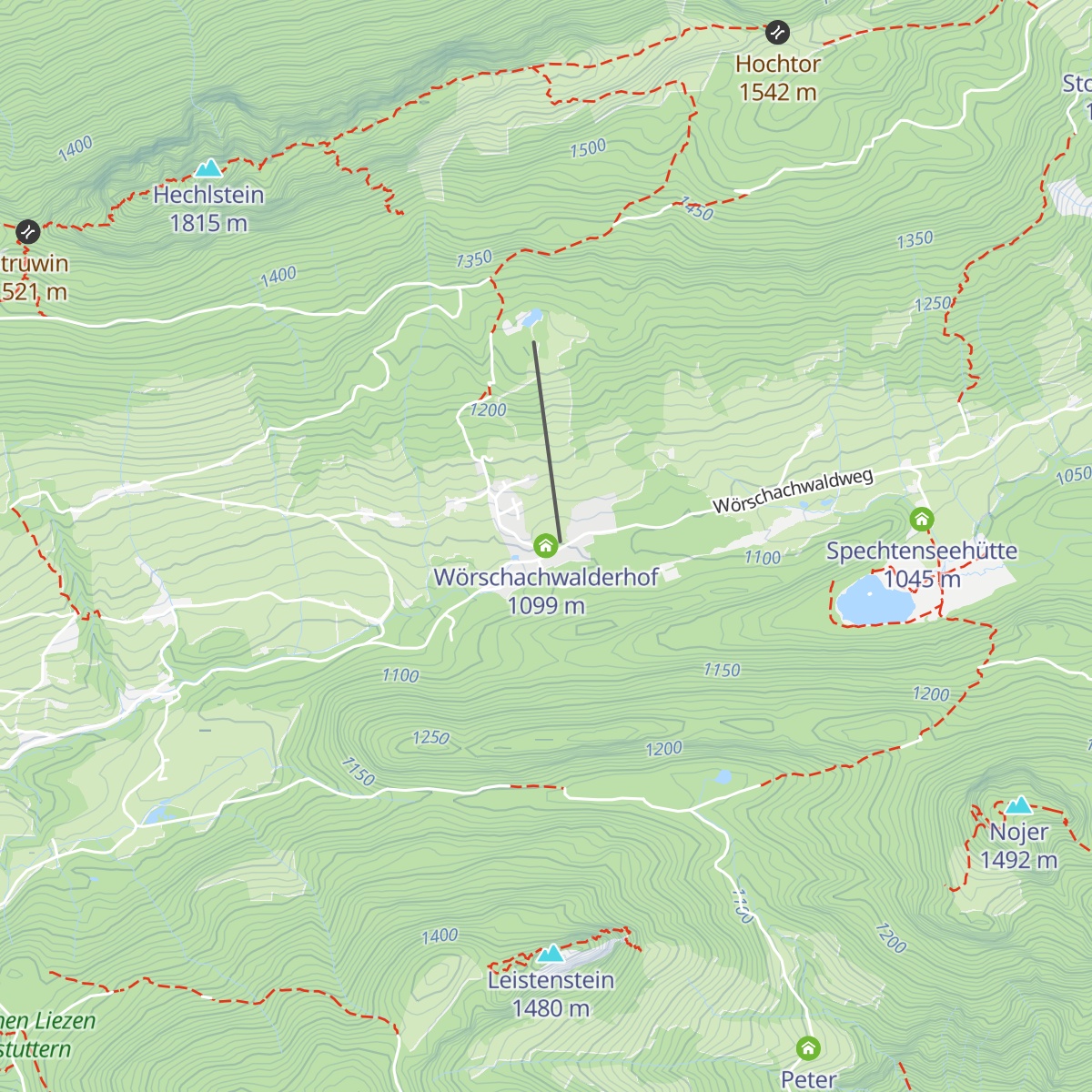 Wörschachwalderhof map