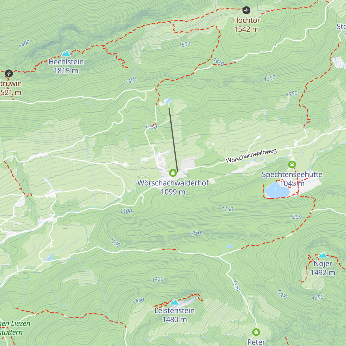 Wörschachwalderhof map