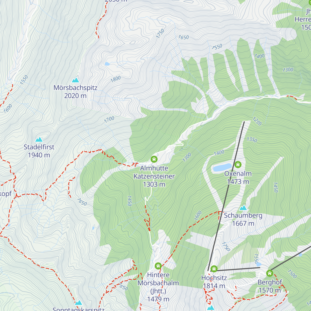 Mörsbachhütte map