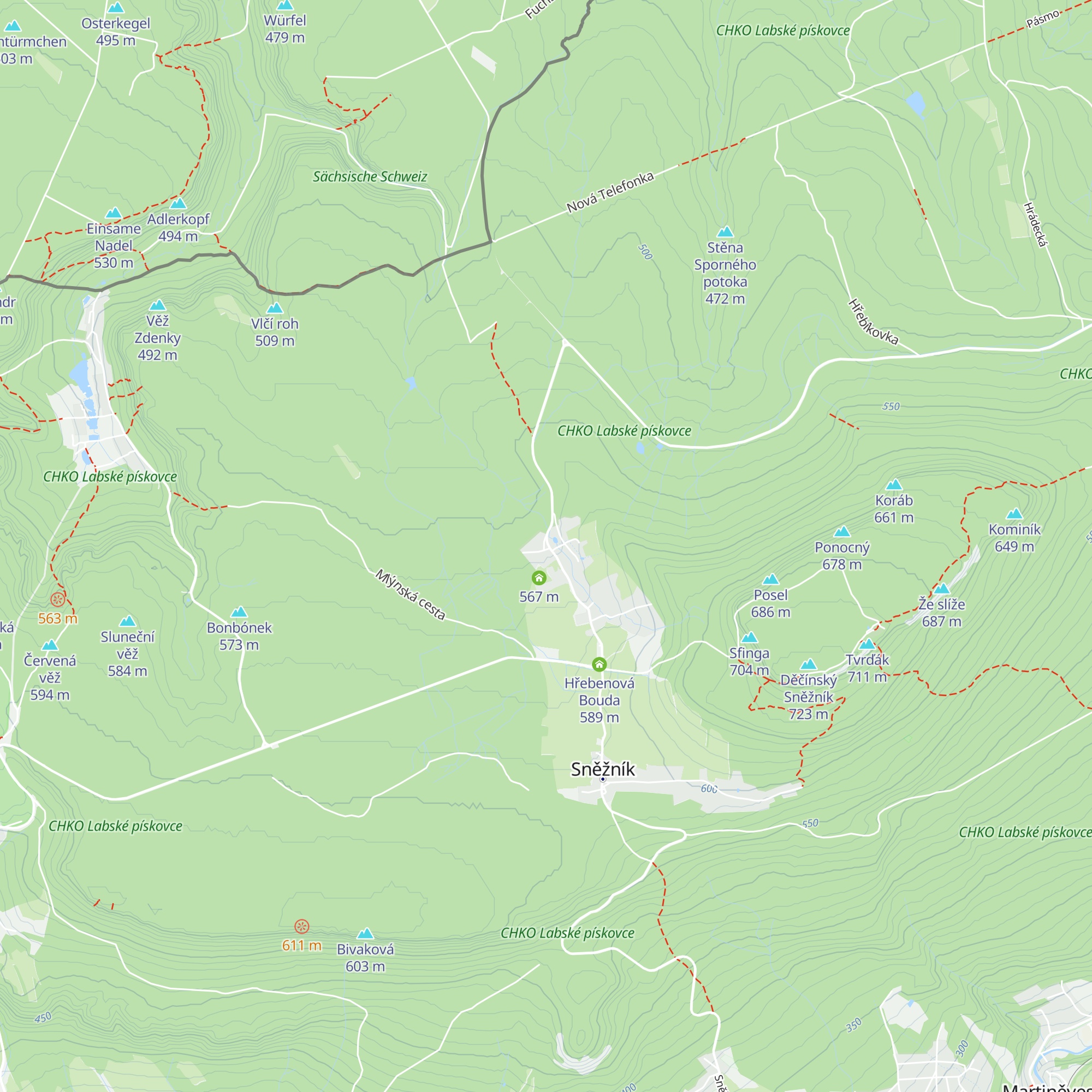 Penzion Hraniční bouda map