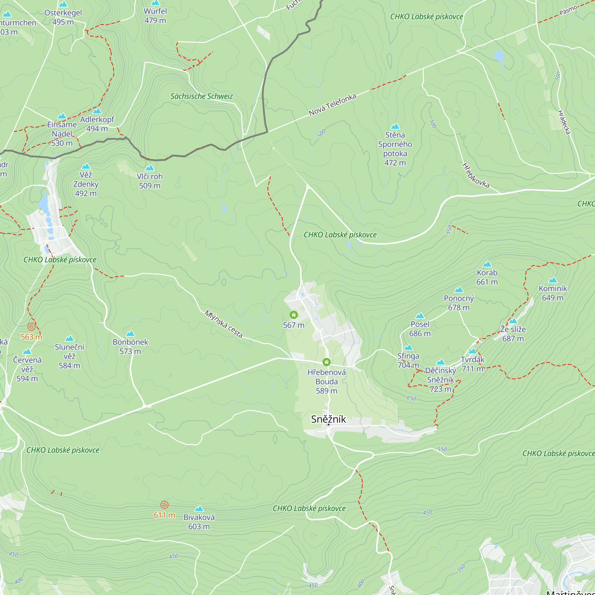 Penzion Hraniční bouda map