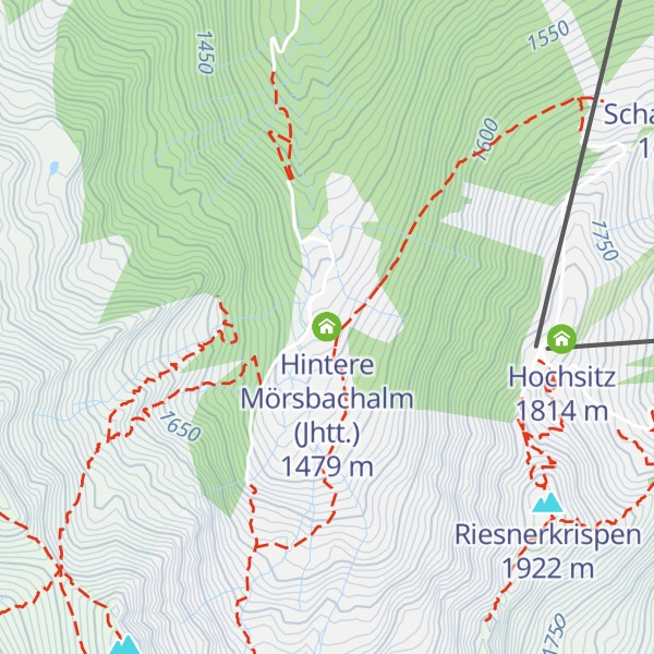 Map of Hintere Mörsbachalm (Jhtt.)