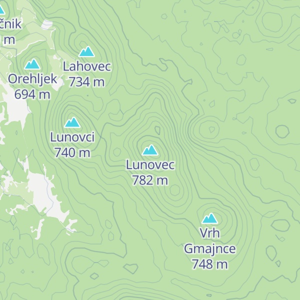 Map of Lunovec