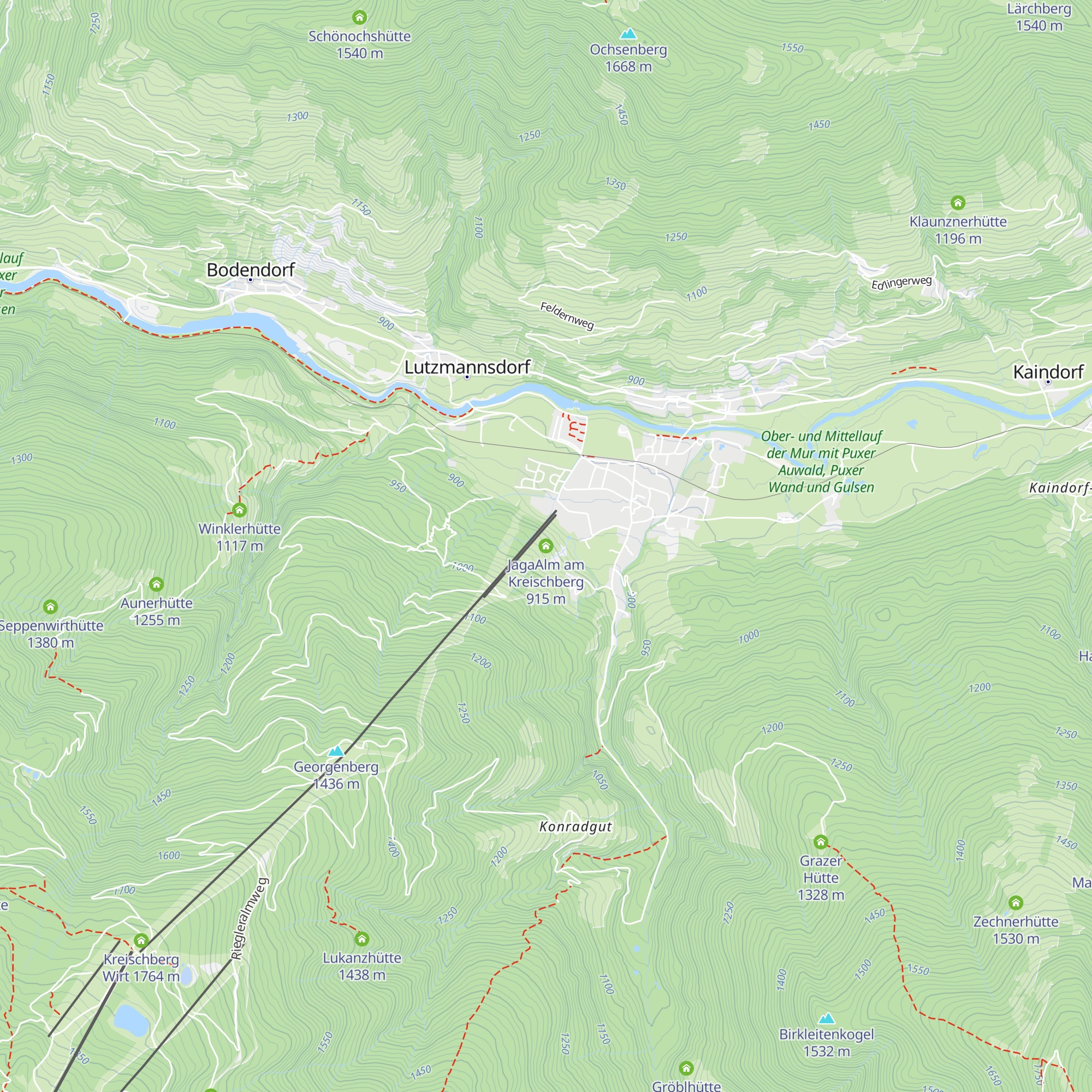 JagaAlm am Kreischberg map