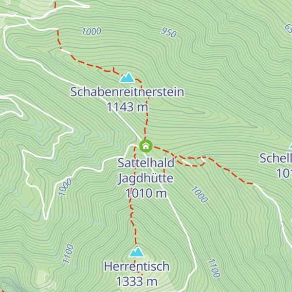 Map of Sattelhald Jagdhütte