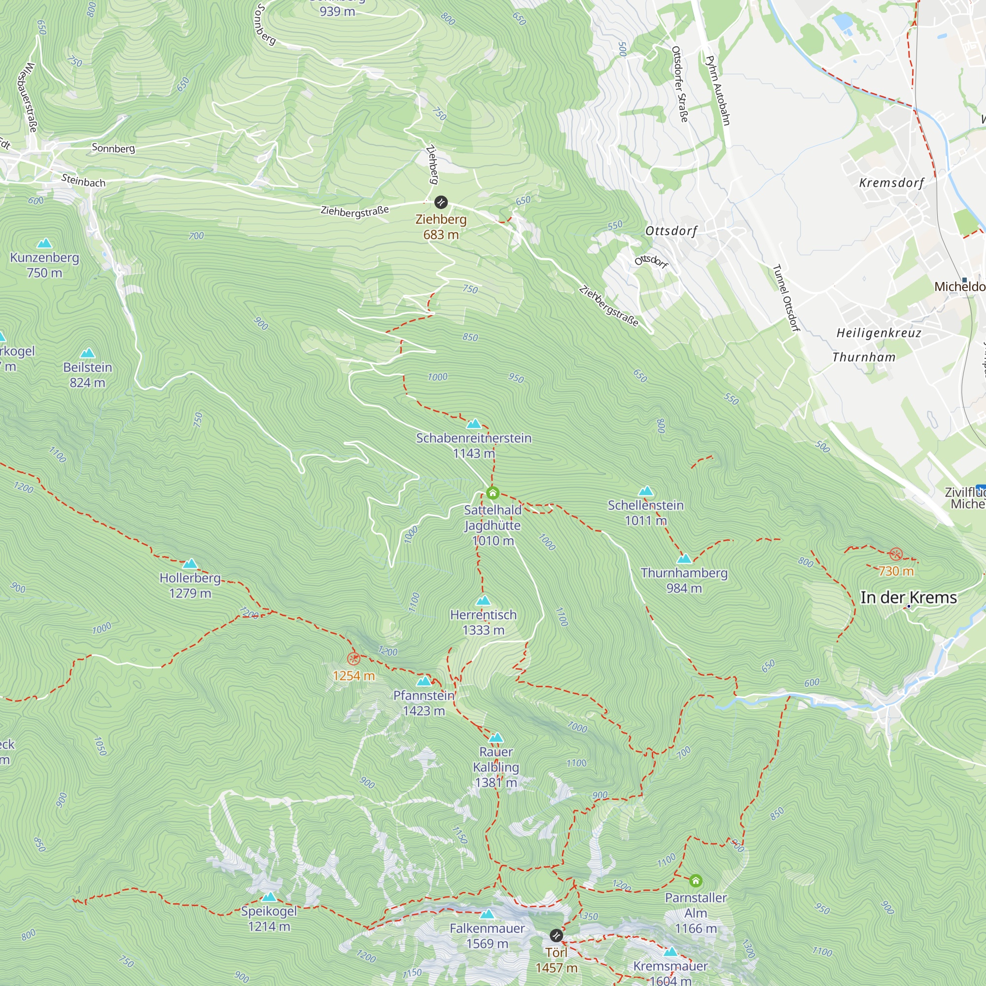 Sattelhald Jagdhütte map