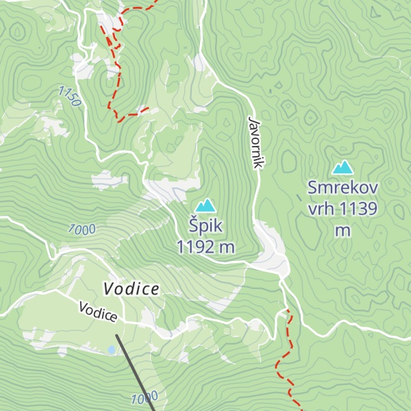 Map of Špik