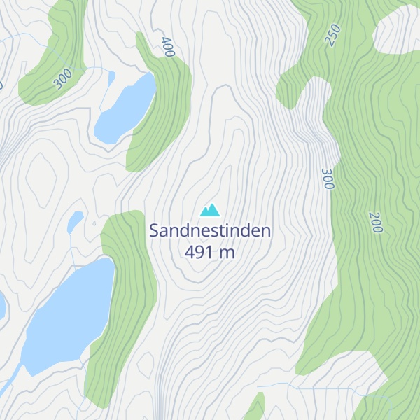 Map of Sandnestinden
