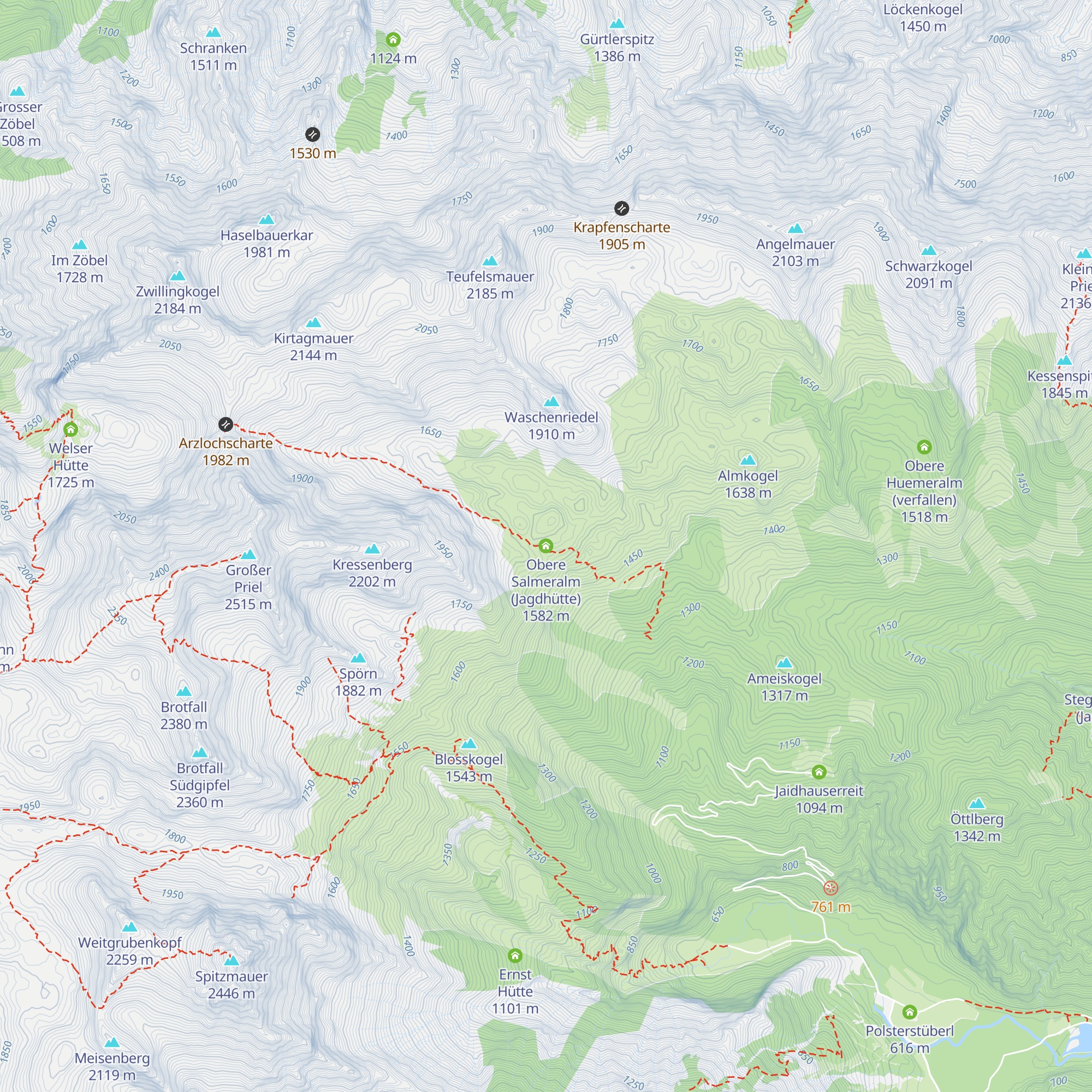 Obere Salmeralm (Jagdhütte) map