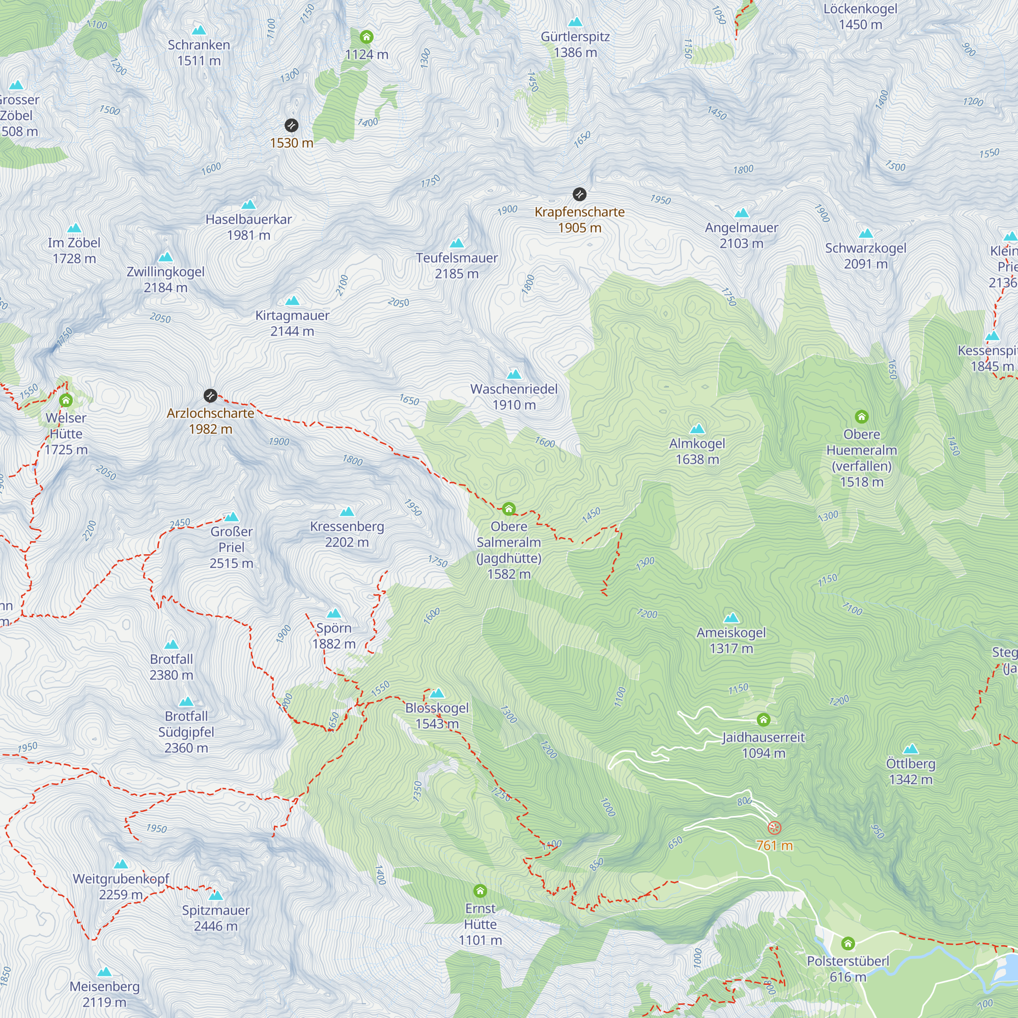 Obere Salmeralm (Jagdhütte) map