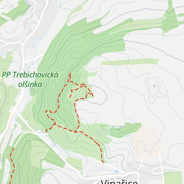 Map of Vinařická hora