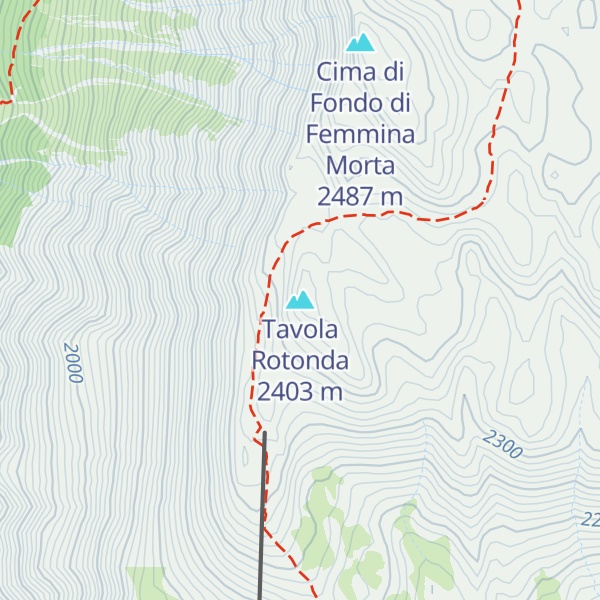 Map of Tavola Rotonda