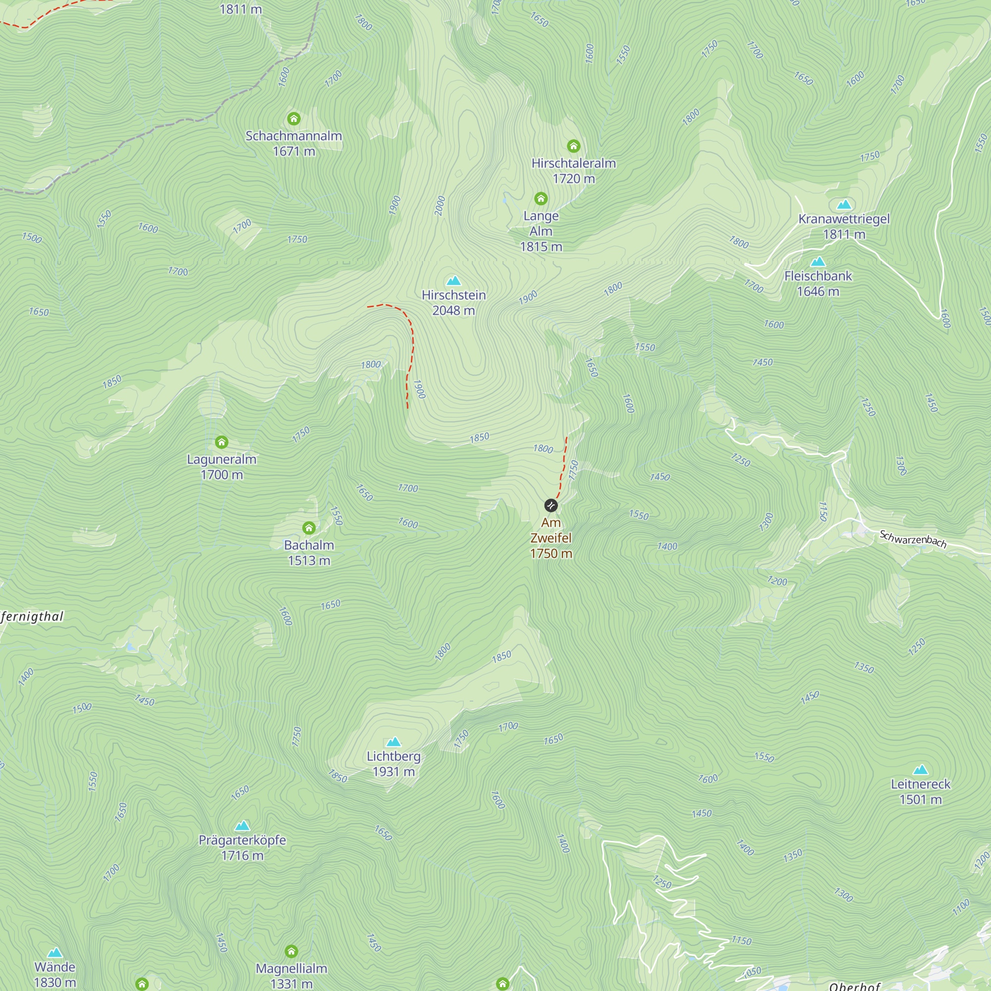 Hahnhütte (Jagdhütte) map